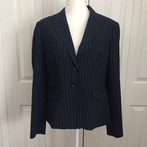 Body by Victoria | Navy Pinstripe Blazer